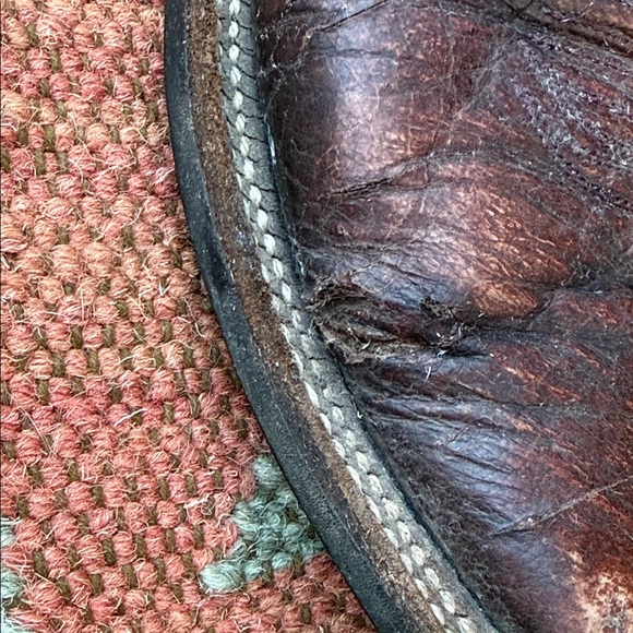 Anderson Bean Women’s Orange and Brown/Burgundy Western Boots - Picture 6 of 17